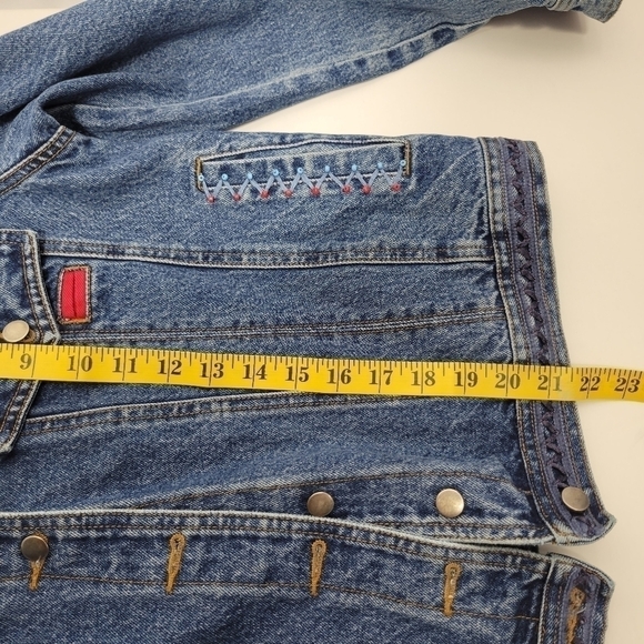 Together Vintage Jean Jacket with Embroidery Size Small - Picture 12 of 13